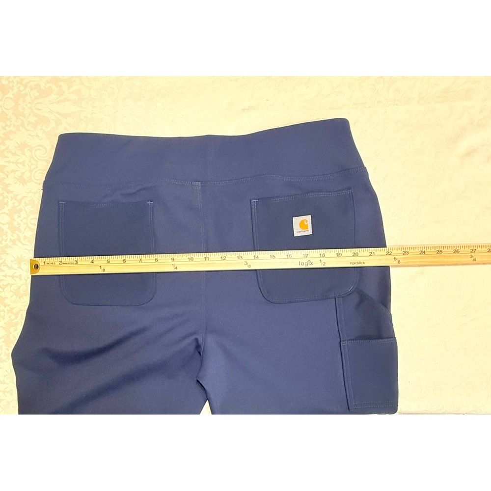 Carhartt Utility Leggings Womens XL Tall Navy Blue Force Fitted Athletic Hiking - Picture 7 of 10